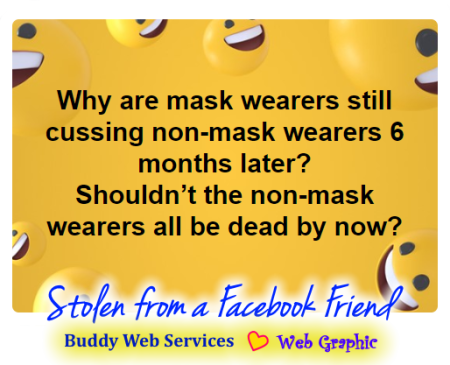 Mask wearers get angry at non-mask wearers.
